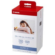 Kit Papel Y Tinta Para Impresoras Canon Selphy Kp-108in